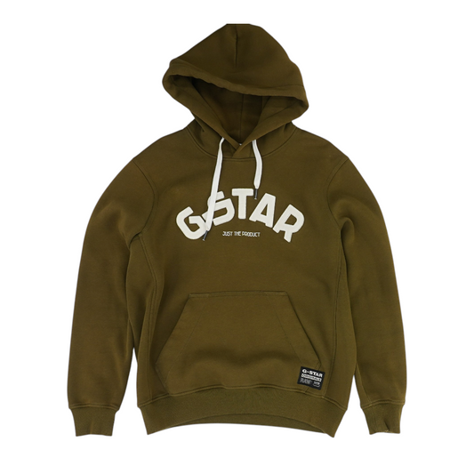 Green Solid Hoodie Pullover