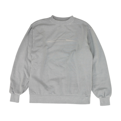 Gray Solid Sweatshirt Pullover