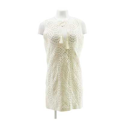 Ivory Solid Mini Dress