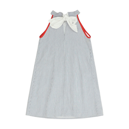 Blue Striped Dress