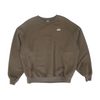 Brown Solid Sweatshirt Pullover