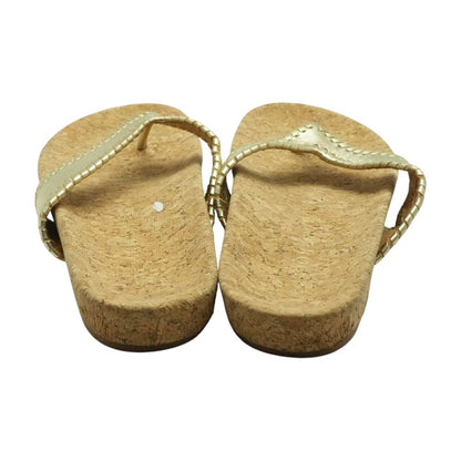 Gold Flip Flop Sandals