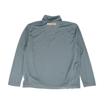Gray Oregon State Beavers Solid 1/4 Zip Pullover
