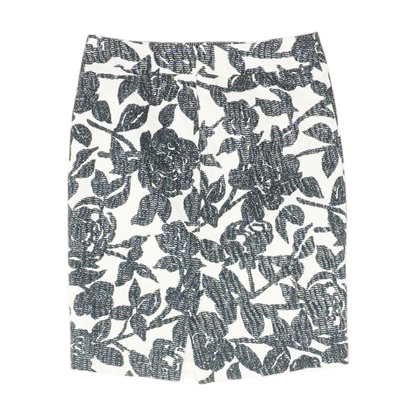 White Floral Mini Skirt