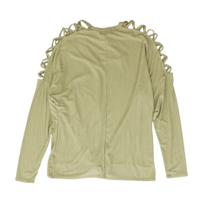 Olive Solid Long Sleeve Blouse