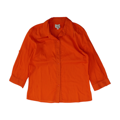 Orange Button Down