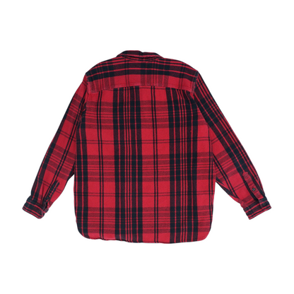Red Plaid Flannel Button Down