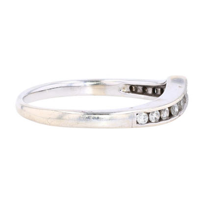 1/6 ctw 14K White Gold Diamond Band Ring