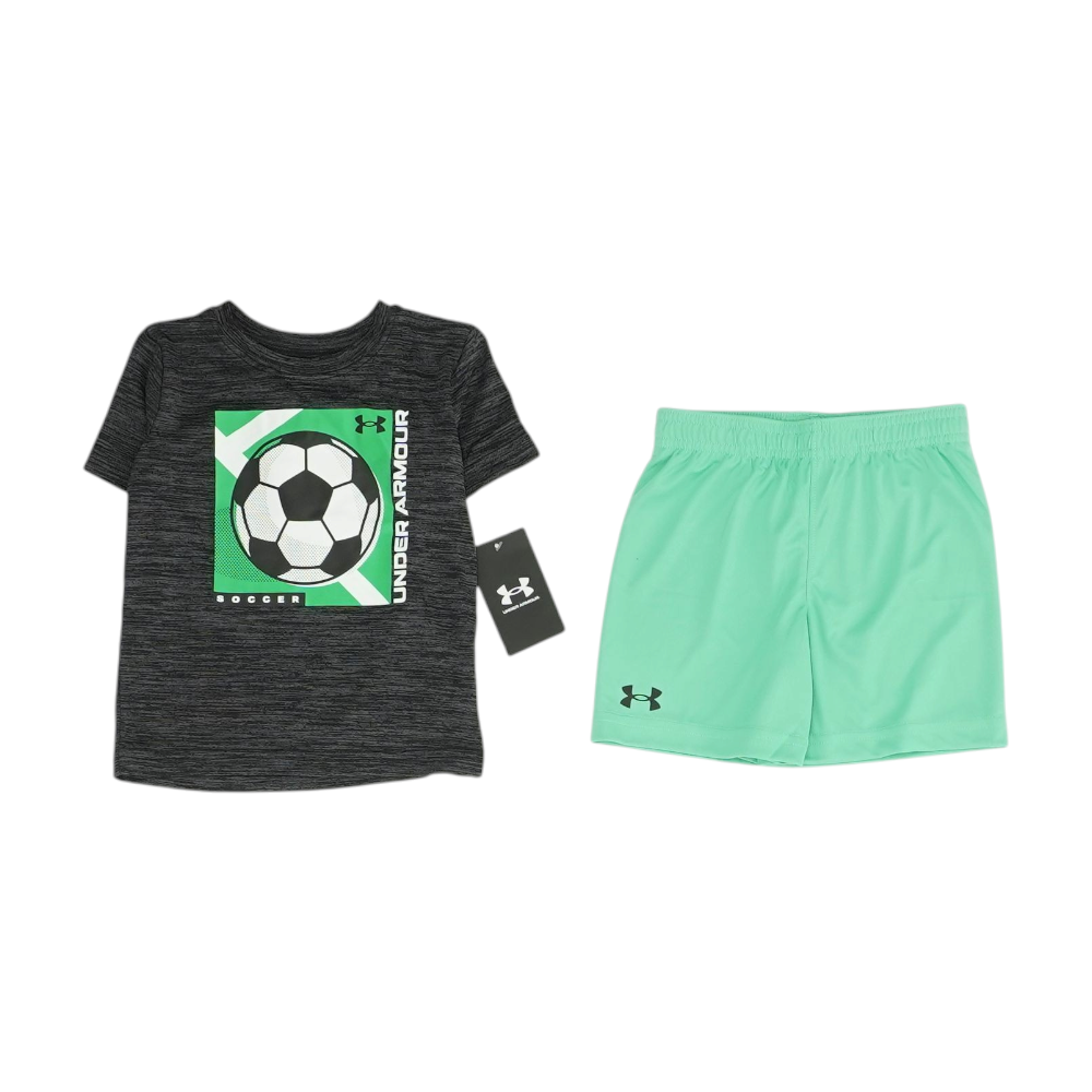 Under Armour Black Print Short Sleeve Set – Image 1