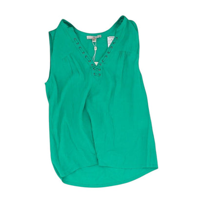 Green Solid Sleeveless Blouse