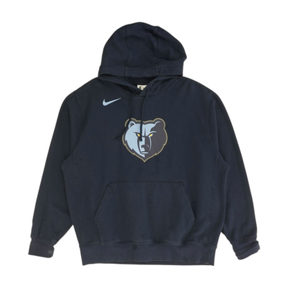 Navy Memphis Grizzlies Solid Hoodie Pullover