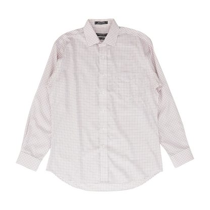 Pink Check Long Sleeve Button Down