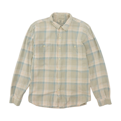 Blue Plaid Flannel Button Down