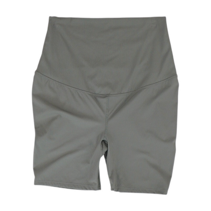 Gray Maternity Solid Active Shorts