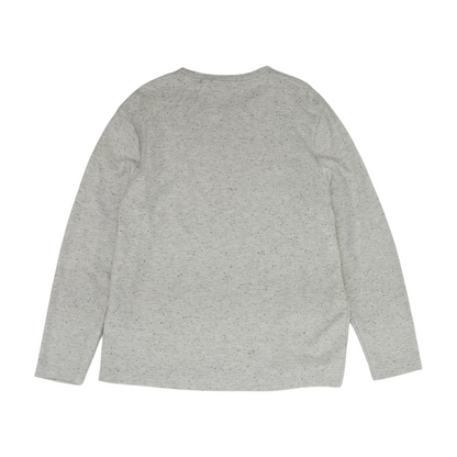 Gray Solid Pullover Sweater