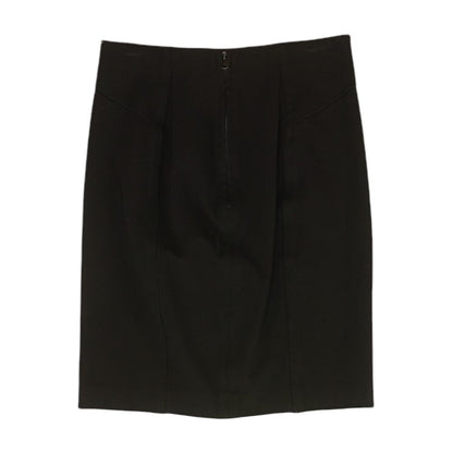 Black Solid Mini Skirt