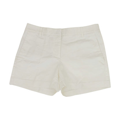 White Solid Chino Shorts