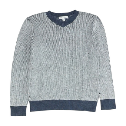 Blue Striped Pullover Sweater