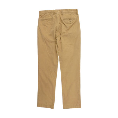 Tan Solid Khaki Pants