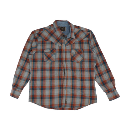 Multi Plaid Long Sleeve Button Down