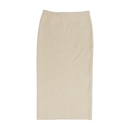 Beige Midi Skirt