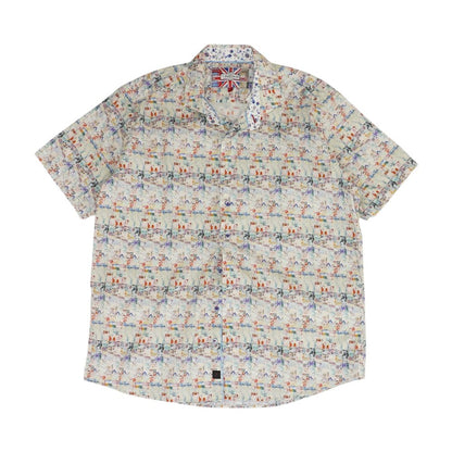 Multi Misc Short Sleeve Button Down
