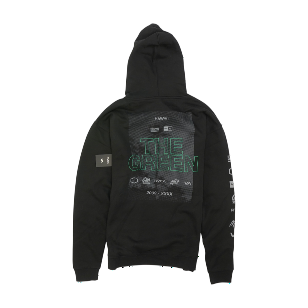 Black Solid Hoodie Pullover