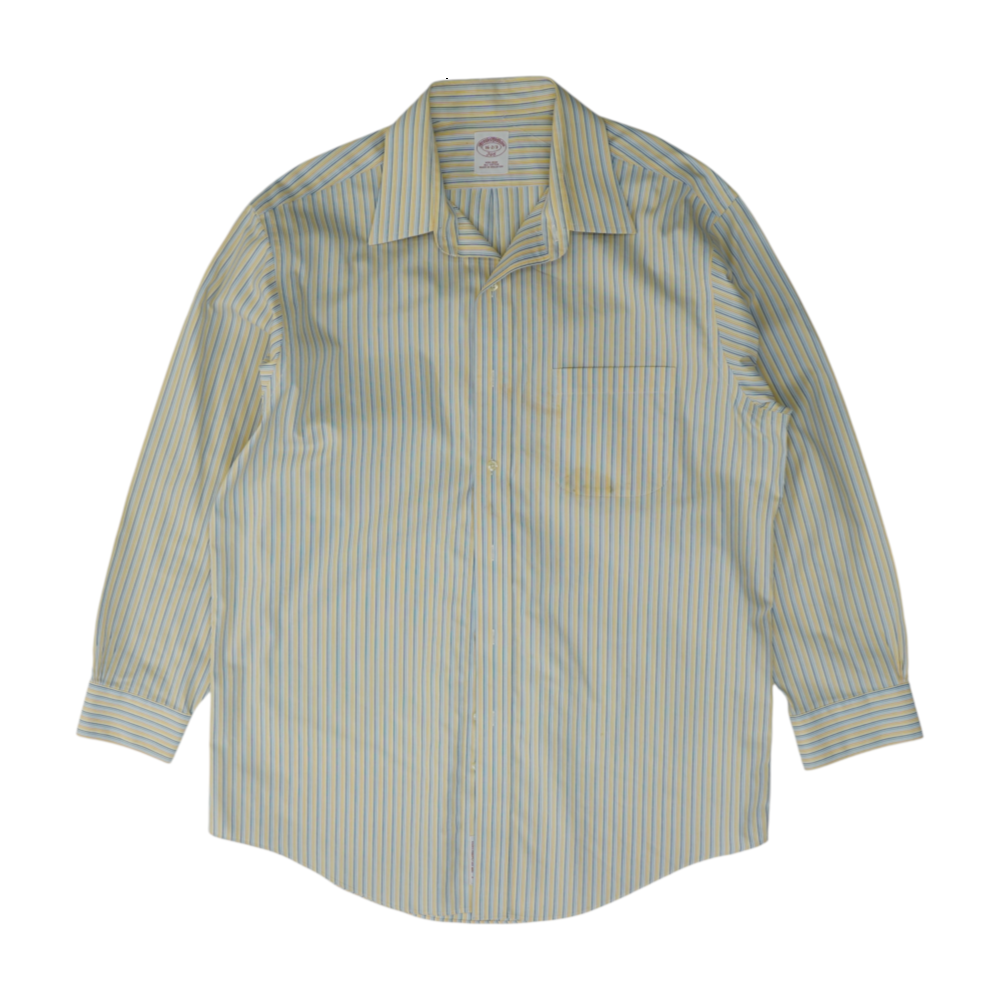 Yellow Striped Long Sleeve Button Down