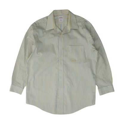 Yellow Striped Long Sleeve Button Down