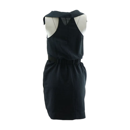 Navy Solid Mini Dress
