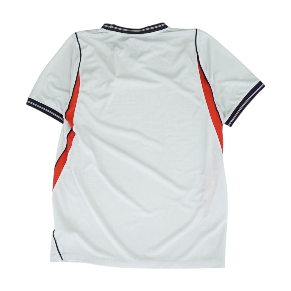 Men's White England Short Sleeve Jersey