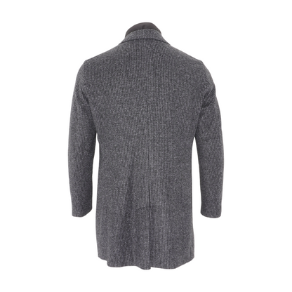 Black H-Hyde-Bib Tweed Coat