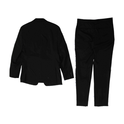 Black Long Solid Suit