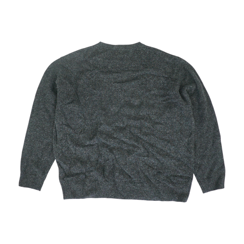 Black Solid Pullover Sweater