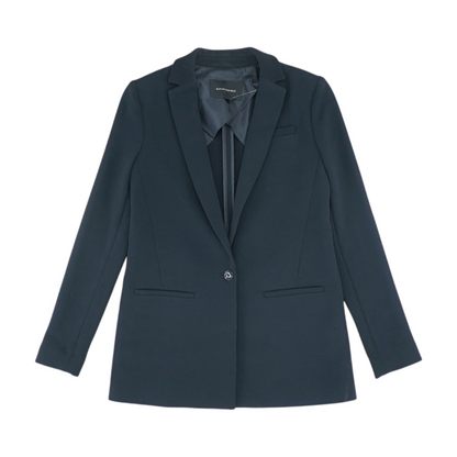 Black Solid Blazer