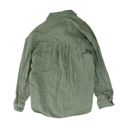 Green Flannel Button Down