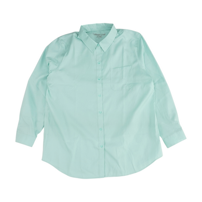 Green Button Down