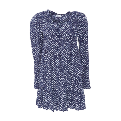 Navy Floral Mini Dress