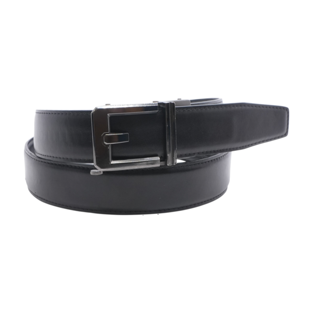 Black Faux Leather Belt