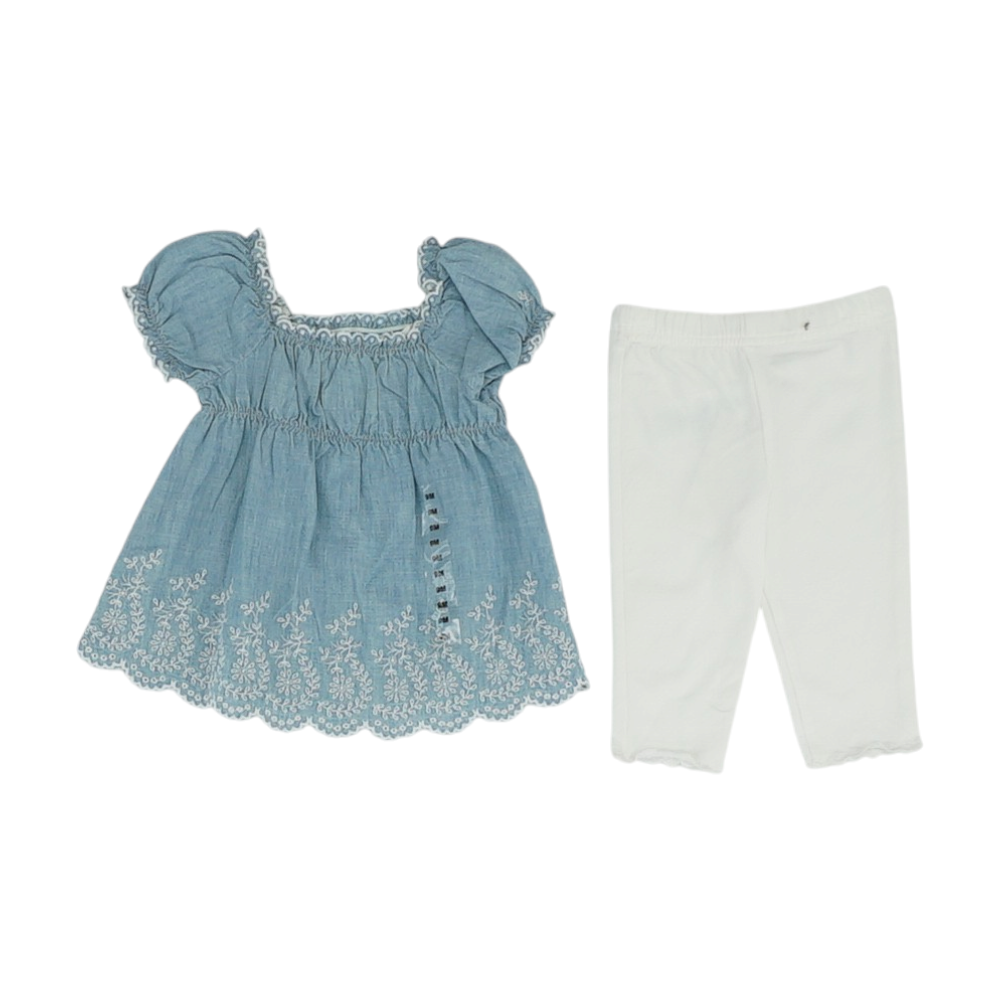 Blue Short Sleeve Set