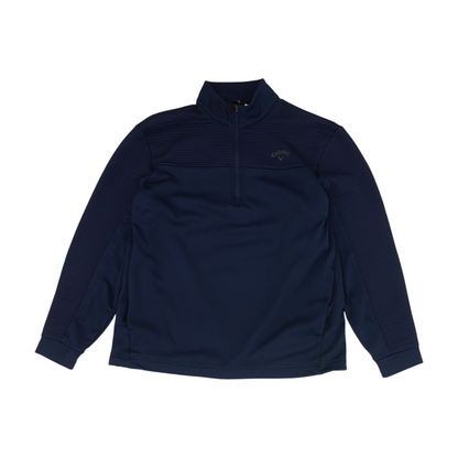 Navy Solid 1/4 Zip Pullover