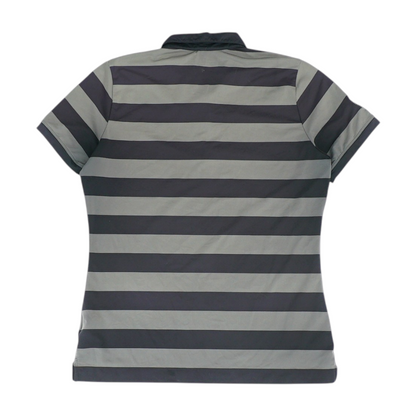 Black Striped Short Sleeve Polo