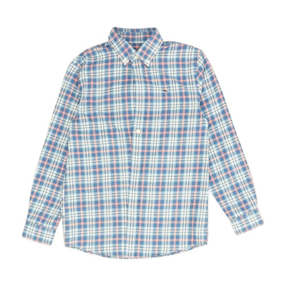 Blue Plaid Flannel Button Down