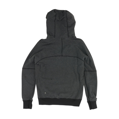 Gray Solid Hoodie Pullover
