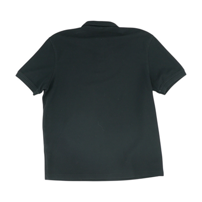 Black Solid Short Sleeve Polo
