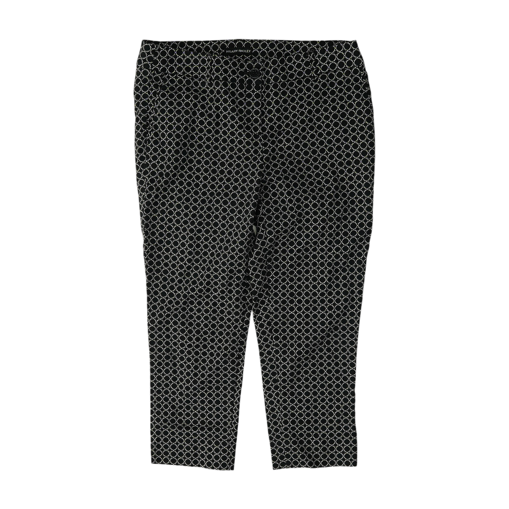 Black Print Capris