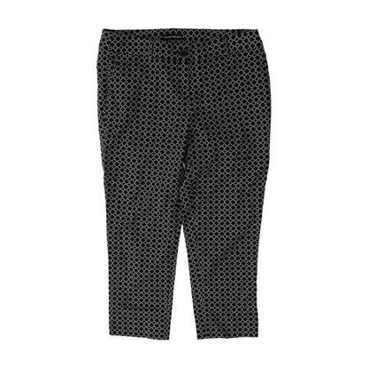 Black Print Capris