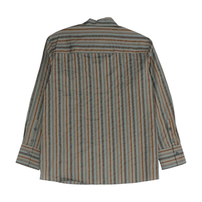 Gray Striped Button Down