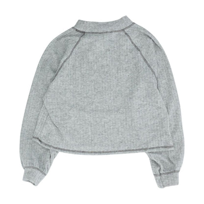 Gray Striped Pullover