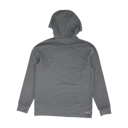 Quicksilver Gray Solid Hoodie Pullover – Image 2